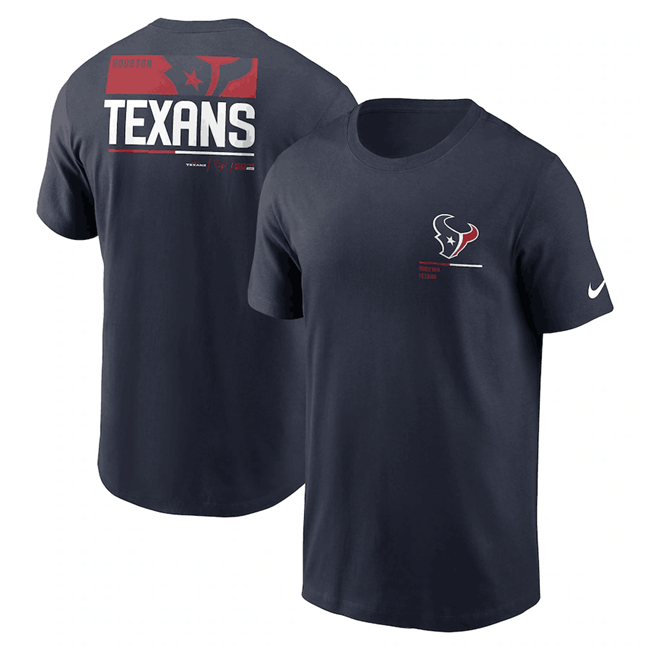 Men's Navy Houston Texans Team Incline T-Shirt